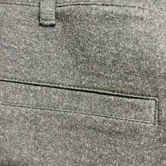 Betabrand Womens Classic Flared Leg Chino Pants Small Gray Mid Rise Stretch - Picture 4 of 9